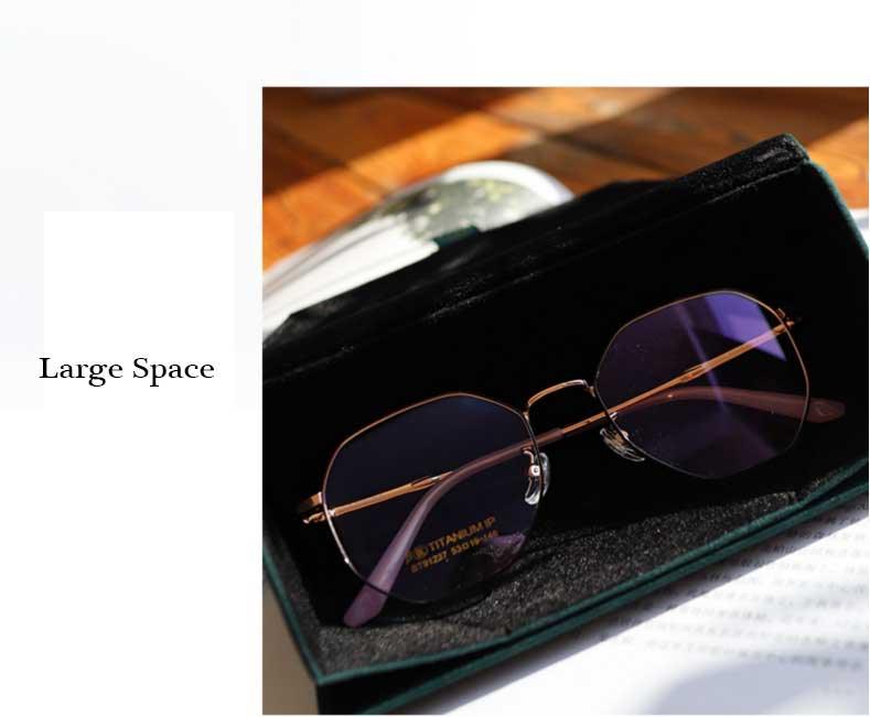 Velvet Triangle Folding Glasses Women Case Elegant Sunglasses Case Foldable Glasses Case Triangle Sunglasses Cases PU Portable Eyeglass Case For Men Women