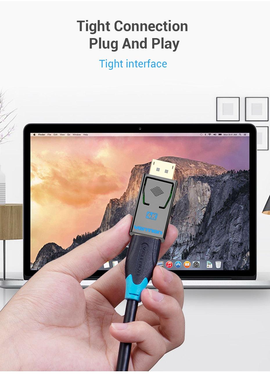 Vention DP To HDMI Adapter And 4K DP To HDMI Video Audio Converter for PC Laptop Projector Monitor - STEVVEX Cable - 220, ABS shell, audio convertor, cable, cables, classic DP to HDMI adapter, convertor for computer, convertor for laptop, convertor for monitors, display port, DP to HDMI, HDMI ADAPTER, projector display, vention display Port, video audio convertor, video convertor - Stevvex.com