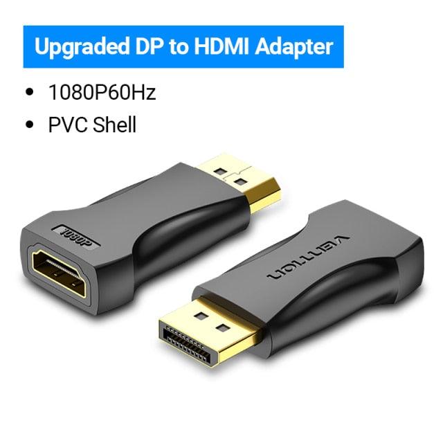 Vention DP To HDMI Adapter And 4K DP To HDMI Video Audio Converter for PC Laptop Projector Monitor - STEVVEX Cable - 220, ABS shell, audio convertor, cable, cables, classic DP to HDMI adapter, convertor for computer, convertor for laptop, convertor for monitors, display port, DP to HDMI, HDMI ADAPTER, projector display, vention display Port, video audio convertor, video convertor - Stevvex.com