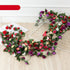 Vintage 2.2M Artificial Hanging Silk Rose Flowers Rattan Autumn Small Peony String Decor Fake Garland For Wedding Home Hotel Garden Decoration Artificial Flowers Rose Wall Hanging Plant for Arrangement Party Garden Home Bedroom Office