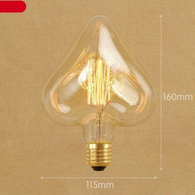 Vintage Bulb Retro Lamp Bulb Ampoules Light Incandescent Bulbs Light Warm Dimmable Home Decor Clear Glass Incandescent Vintage Antique Bulb For Home Bedroom