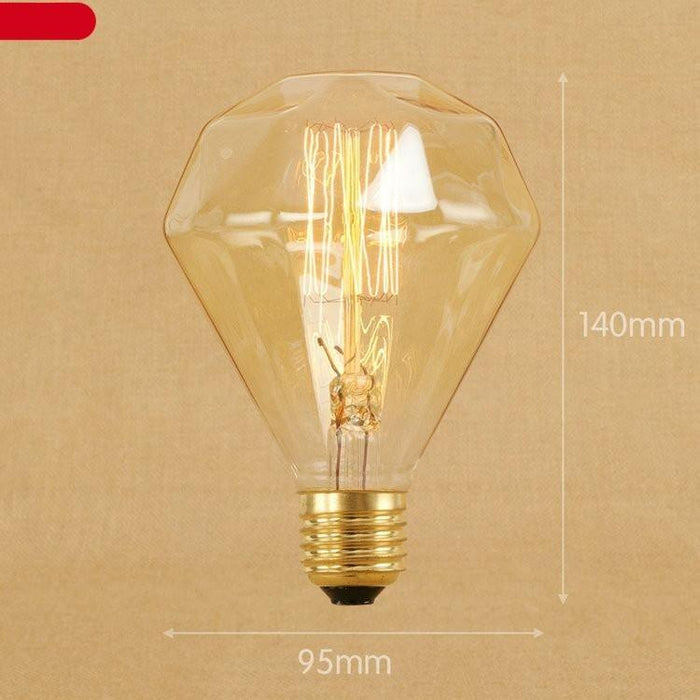 Vintage Bulb Retro Lamp Bulb Ampoules Light Incandescent Bulbs Light Warm Dimmable Home Decor Clear Glass Incandescent Vintage Antique Bulb For Home Bedroom