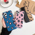 Vintage Glitter Leopard Print Phone Case for iPhone 13 12 11 14 Pro Max Leopard Marble Cover Cute Print Pattern Vintage Cheetah Glitter Translucent Clear Soft Slim Protective Phone Case for Women