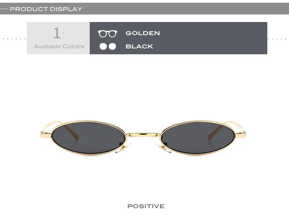 Vintage Oval Sunglasses Metal Frame Oval Sunglasses Sunglasses Retro Sunglasses For Women New Oval Shape Sunglasses For Ladies Eyewear Small Frame Sun Glasses For  Women/Men Mirror