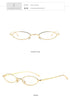 Vintage Oval Sunglasses Metal Frame Oval Sunglasses Sunglasses Retro Sunglasses For Women New Oval Shape Sunglasses For Ladies Eyewear Small Frame Sun Glasses For  Women/Men Mirror
