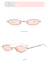 Vintage Oval Sunglasses Metal Frame Oval Sunglasses Sunglasses Retro Sunglasses For Women New Oval Shape Sunglasses For Ladies Eyewear Small Frame Sun Glasses For  Women/Men Mirror