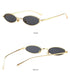 Vintage Oval Sunglasses Metal Frame Oval Sunglasses Sunglasses Retro Sunglasses For Women New Oval Shape Sunglasses For Ladies Eyewear Small Frame Sun Glasses For  Women/Men Mirror