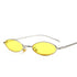 Vintage Oval Sunglasses Metal Frame Oval Sunglasses Sunglasses Retro Sunglasses For Women New Oval Shape Sunglasses For Ladies Eyewear Small Frame Sun Glasses For  Women/Men Mirror