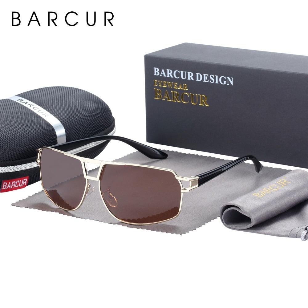 Vintage Retro Men BARCUR Design Sunglasses for Men Driving Black Sun Glasses Man Polarized Glasses Women Eyewear Accessory UV400 Sunglasses - Stevvex - Boy sunglasses, Driving sunglasses, Luxury sunglasses, Men sunglasses, Modern sunglasses, Retro sunglasses, Sunglasses, UV400 Sunglasses, Vintage sunglasses - Stevvex.com