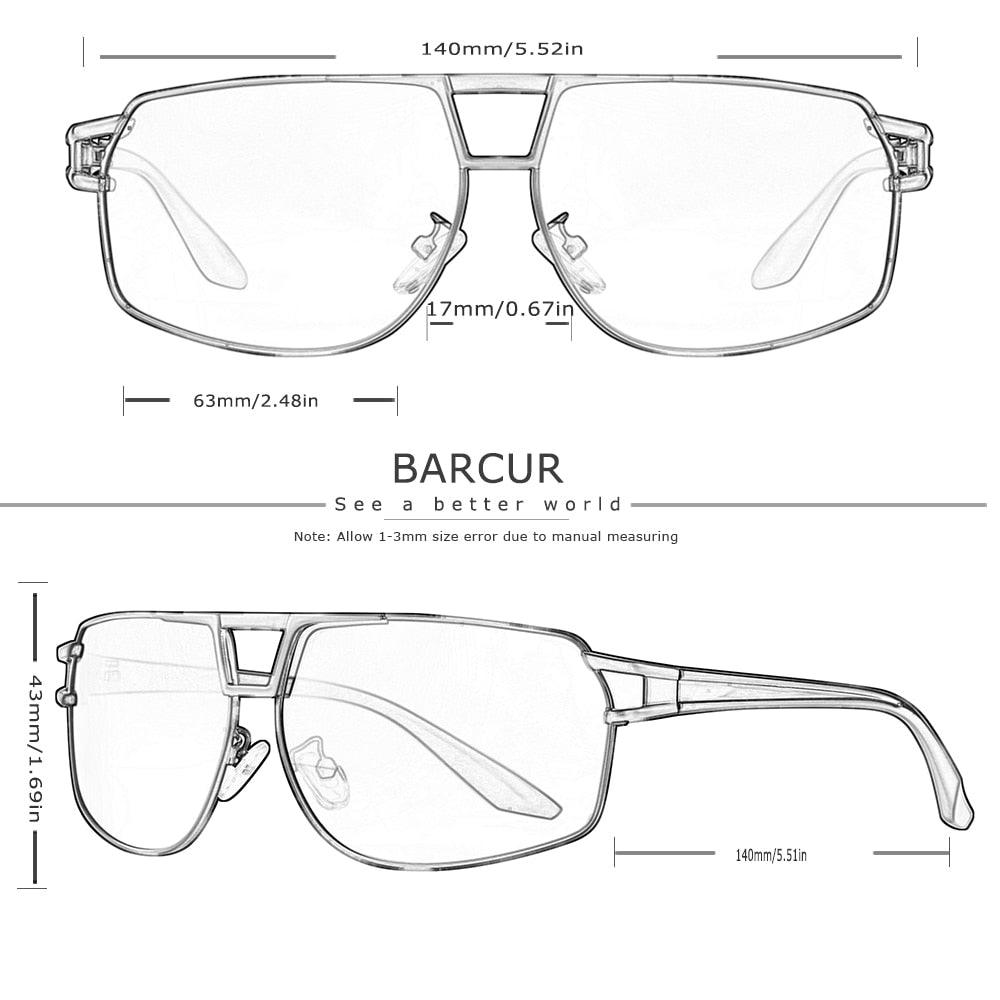 Vintage Retro Men BARCUR Design Sunglasses for Men Driving Black Sun Glasses Man Polarized Glasses Women Eyewear Accessory UV400 Sunglasses - Stevvex - Boy sunglasses, Driving sunglasses, Luxury sunglasses, Men sunglasses, Modern sunglasses, Retro sunglasses, Sunglasses, UV400 Sunglasses, Vintage sunglasses - Stevvex.com