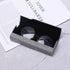 Vintage Retro Square Glasses Box Sunglasses Linen Folding Eyewear Case Optical Storage Glasses Case Hard Shell Sunglasses Foldable Protable Case Box Protective Glasses Case Holder With Magnet Closure