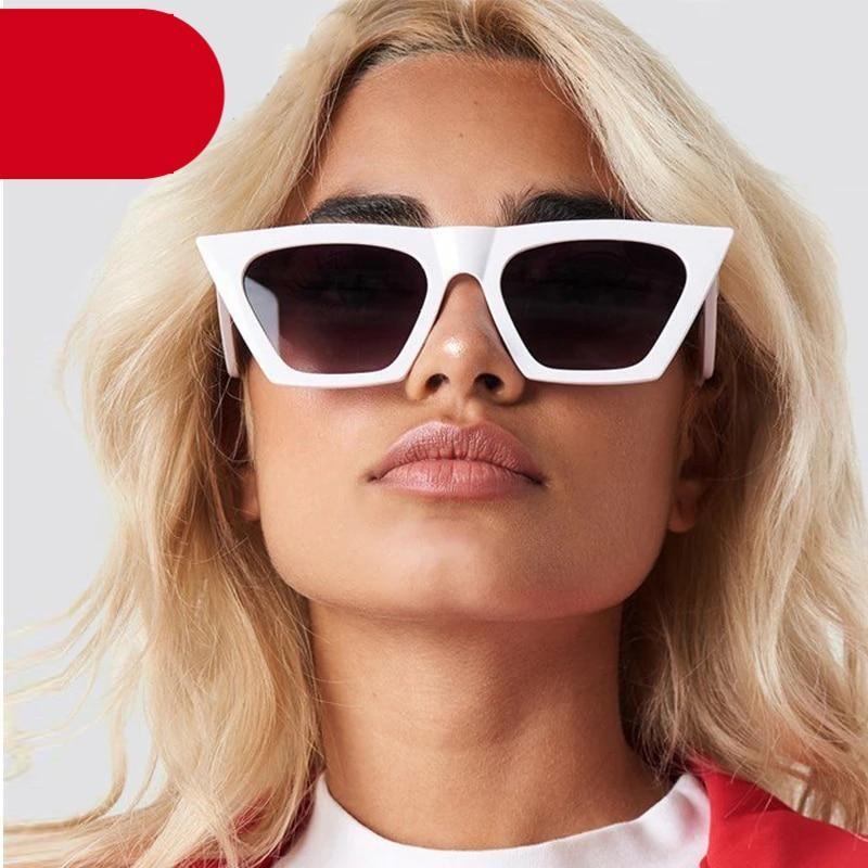 Vintage Square Cat Eye Sunglasses Women Retro Trendy Cateye Sunglasses Popular Sunglasses In High Quality And Colorful Frames Glasses For Women New Retro Eyewear Women