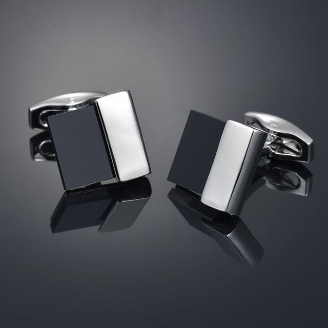 Vintage Square Wooden Cufflinks Men Business Cuffs Solid Wood Pattern Retro Sleeve Cuff Links Wedding Business Gift For Men Formal Occasions