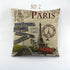 Vintage Style Pillow Covers New York London Paris City Printed Skyscraper Linen Polyester Cushion Covers For Home Sofa  New York London Paris Decorative Square Pillow Case for Home Bedroom Living Room Cushion Cover 45x45cm