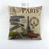 Vintage Style Pillow Covers New York London Paris City Printed Skyscraper Linen Polyester Cushion Covers For Home Sofa  New York London Paris Decorative Square Pillow Case for Home Bedroom Living Room Cushion Cover 45x45cm