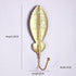 Wall Coat Rack Clothes Hanger Home Decoration Accessories Wall Hooks for Hanging Clothes Blue Leaves/Golden Leaves Home Storage Decorative Leaves Iron Hooks Tropic Plant Wall Mounted Single Clothes Hangers Decorative Hanger Hanging Hooks