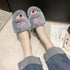 Warm Fluffy Slippers Women Faux Fur Slipper Indoor Floor Slides Flat Soft Furry House Warm Comfortable Fuzzy Furry Bedroom Slippers Indoor Cozy Memory Foam Anti-Slip Flip Flops
