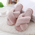 Warm Fluffy Slippers Women Faux Fur Slipper Indoor Floor Slides Flat Soft Furry House Warm Comfortable Fuzzy Furry Bedroom Slippers Indoor Cozy Memory Foam Anti-Slip Flip Flops