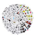Water Decal Nail Art Decorations Nail Sticker Tattoo Full Cover Beauty Decals Manicure Supplies Accessories  Women Kids Girls Manicure Decoration Nail Art Supplies 3D Self-Adhesive Nail Decals Designer Nail Stickers for Acrylic Nails