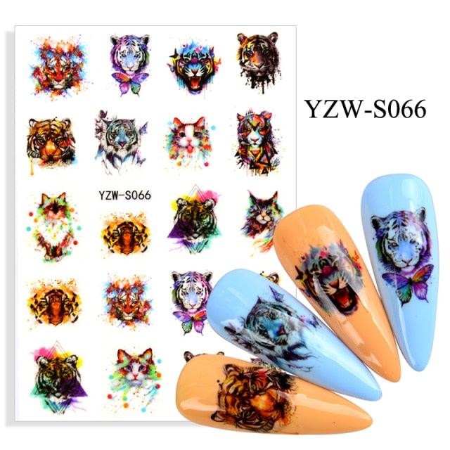 Water Decal Nail Art Decorations Nail Sticker Tattoo Full Cover Beauty Decals Manicure Supplies Accessories  Women Kids Girls Manicure Decoration Nail Art Supplies 3D Self-Adhesive Nail Decals Designer Nail Stickers for Acrylic Nails