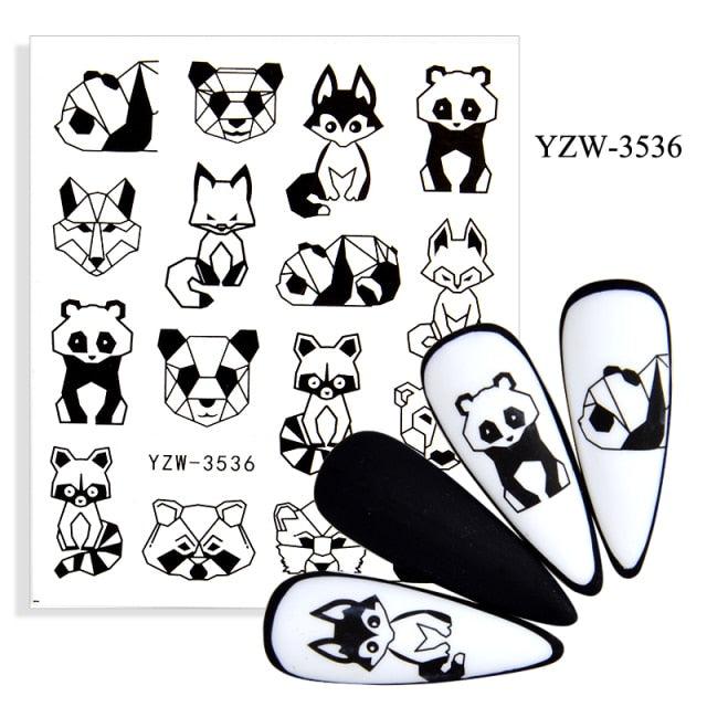 Water Decal Nail Art Decorations Nail Sticker Tattoo Full Cover Beauty Decals Manicure Supplies Accessories  Women Kids Girls Manicure Decoration Nail Art Supplies 3D Self-Adhesive Nail Decals Designer Nail Stickers for Acrylic Nails