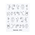 Water Nail Stickers Women Face Sketch Abstract Butterfly Image Sexy Girl Nail Art Decor Sliders Manicures For Nails Decoration Decal Self-Adhesive 3D Wave Design Decoration for Women Girls Tape Nail Art Stickers Decal Decoration