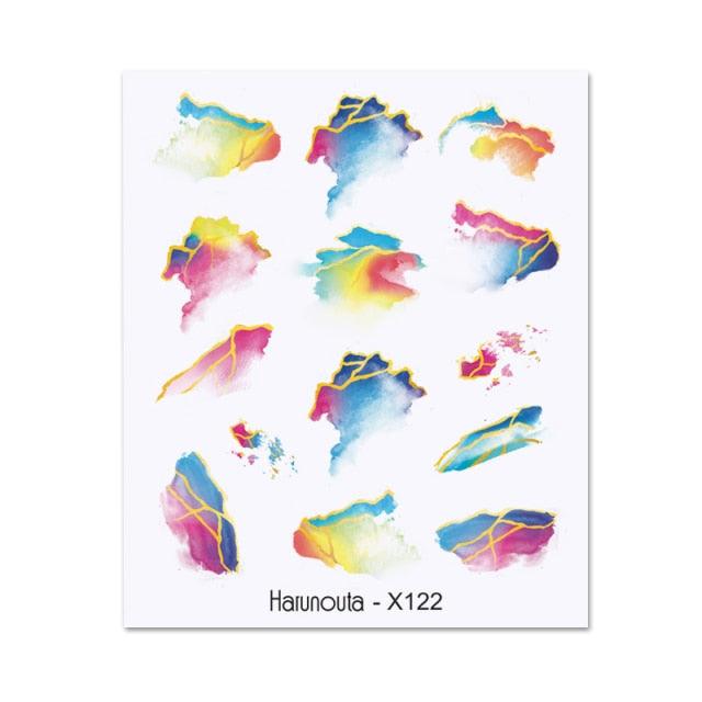 Water Nail Stickers Women Face Sketch Abstract Butterfly Image Sexy Girl Nail Art Decor Sliders Manicures For Nails Decoration Decal Self-Adhesive 3D Wave Design Decoration for Women Girls Tape Nail Art Stickers Decal Decoration