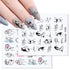 Water Nail Stickers Women Face Sketch Abstract Butterfly Image Sexy Girl Nail Art Decor Sliders Manicures For Nails Decoration Decal Self-Adhesive 3D Wave Design Decoration for Women Girls Tape Nail Art Stickers Decal Decoration