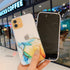Watercolor Painting Phone Case for IPhone 13 12 11 Pro Max 14 Clear Shockproof Cover Marble Clear Watercolor Painting Soft Shockproof Protective Slim Cover for iPhone