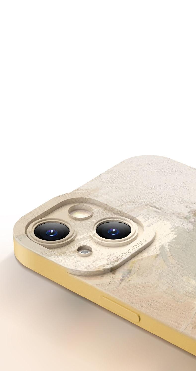 Watercolor Painting Phone Case For Xiaomi Mi 11 Lite 12 11T 10T Poco X4 M4 Pro X3 Redmi 10C Note 11 11S 10 9 With Lanyard Cover Aesthetic New Design Shockproof Unique Soft Bumper Case Cover