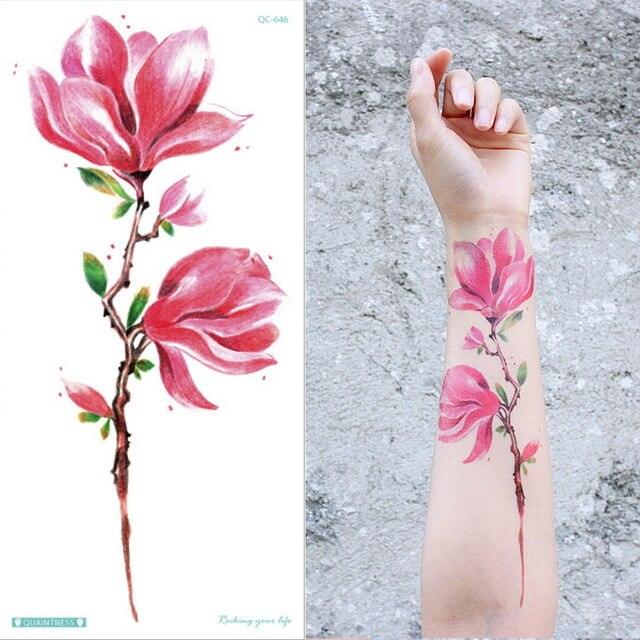 Waterproof Red Flowers Tattoo Multi-Colored Temporary Sticker Flower Lotus Tattoo Elegant Big Design For Womens - STEVVEX Beauty - 103, 3D Tattoo, Arm Tattoo, Beauty, Big Flowers Tattoo, Big Tattoo, Body Tattoo, Colorful Tattoo, Fashion Tattoo, Flower Tattoo, Girls Tattoo, Large Tattoo, Leg Tattoo, Luxury Tattoo, Red Flower Tattoo, Stylish Tattoo, Tattoo, Waterproof Tattoo, Women Tattoo, Womens Tattoo - Stevvex.com