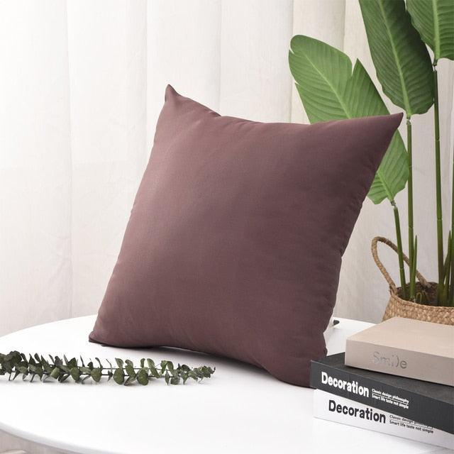 Waterproof Throw Pillow Covers Solid Nordic Cushion Cover Decorative Outdoor Solid Throw Pillow Covers Linen Garden Farmhouse Cushion Cases Home Decor Pillow Case For Couch Bed Balcony