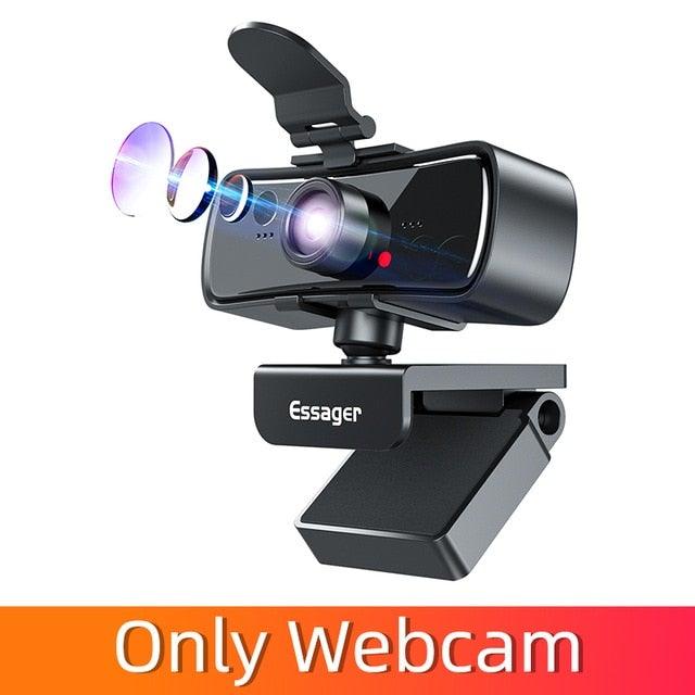 Webcam 2K Full HD Web Camera For PC Computer Laptop USB Web Cam With Microphone Autofocus WebCamera Conferencing and Video Calling - STEVVEX Gadgets - 122, confrence calling camera, gaming camera, hd camera, laptop camera, video camera, webcamera, webcamera with microphone, wide angle camera, wide range laptop camera, widerange camera, widescreen camera - Stevvex.com
