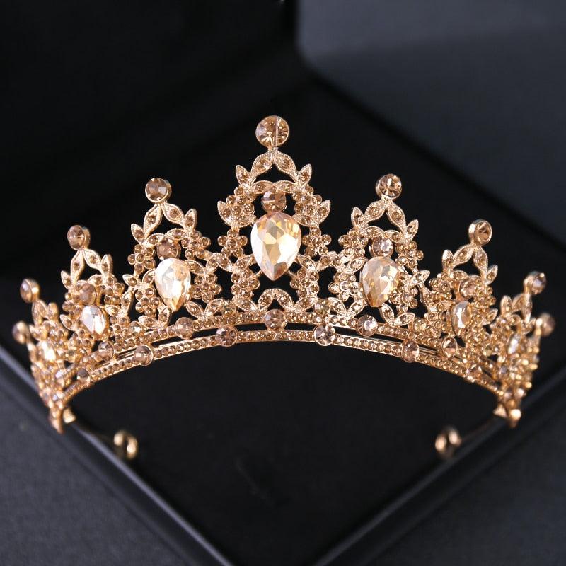 Wedding Hair Tiara Crystal Bridal Tiara Crown Silver Color Tiaras Wedding Hair Accessories Headpieces Head Jewelry Classic Wedding Tiara For Women Elegant Hair Accessories Queen Princess Crown
