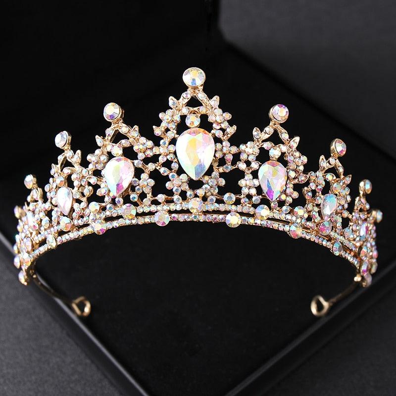 Wedding Hair Tiara Crystal Bridal Tiara Crown Silver Color Tiaras Wedding Hair Accessories Headpieces Head Jewelry Classic Wedding Tiara For Women Elegant Hair Accessories Queen Princess Crown