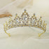 Wedding Hair Tiara Crystal Bridal Tiara Crown Silver Color Tiaras Wedding Hair Accessories Headpieces Head Jewelry Classic Wedding Tiara For Women Elegant Hair Accessories Queen Princess Crown