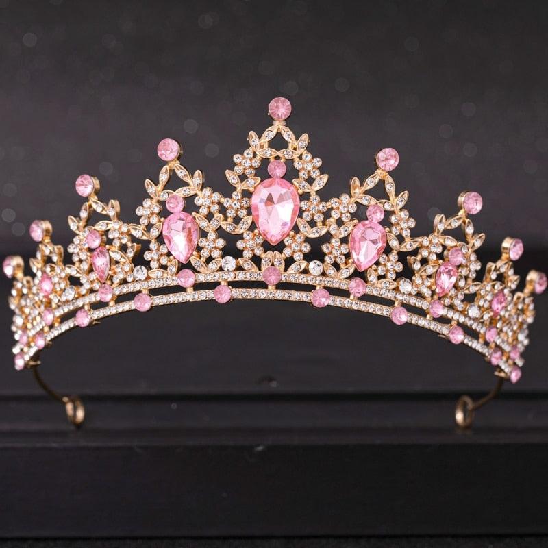 Wedding Hair Tiara Crystal Bridal Tiara Crown Silver Color Tiaras Wedding Hair Accessories Headpieces Head Jewelry Classic Wedding Tiara For Women Elegant Hair Accessories Queen Princess Crown