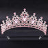 Wedding Hair Tiara Crystal Bridal Tiara Crown Silver Color Tiaras Wedding Hair Accessories Headpieces Head Jewelry Classic Wedding Tiara For Women Elegant Hair Accessories Queen Princess Crown
