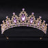 Wedding Hair Tiara Crystal Bridal Tiara Crown Silver Color Tiaras Wedding Hair Accessories Headpieces Head Jewelry Classic Wedding Tiara For Women Elegant Hair Accessories Queen Princess Crown