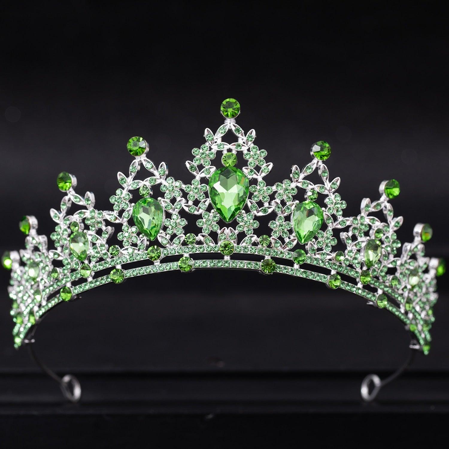 Wedding Hair Tiara Crystal Bridal Tiara Crown Silver Color Tiaras Wedding Hair Accessories Headpieces Head Jewelry Classic Wedding Tiara For Women Elegant Hair Accessories Queen Princess Crown