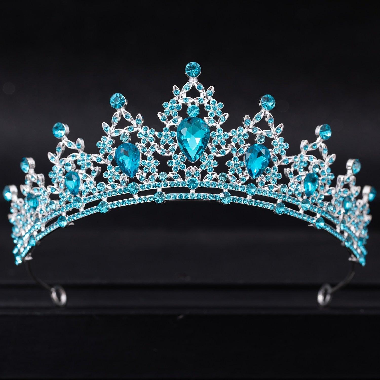 Wedding Hair Tiara Crystal Bridal Tiara Crown Silver Color Tiaras Wedding Hair Accessories Headpieces Head Jewelry Classic Wedding Tiara For Women Elegant Hair Accessories Queen Princess Crown