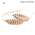 Western Fashion Retro Hair Bands For Women Wedding Metal Gold Leaf Butterfly Hair Headbands Girls Bride Gorgeous Hair Accessories For Women