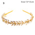 Western Fashion Retro Hair Bands For Women Wedding Metal Gold Leaf Butterfly Hair Headbands Girls Bride Gorgeous Hair Accessories For Women