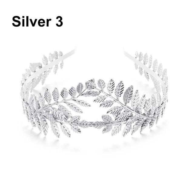 Western Fashion Retro Hair Bands For Women Wedding Metal Gold Leaf Butterfly Hair Headbands Girls Bride Gorgeous Hair Accessories For Women