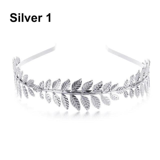 Western Fashion Retro Hair Bands For Women Wedding Metal Gold Leaf Butterfly Hair Headbands Girls Bride Gorgeous Hair Accessories For Women