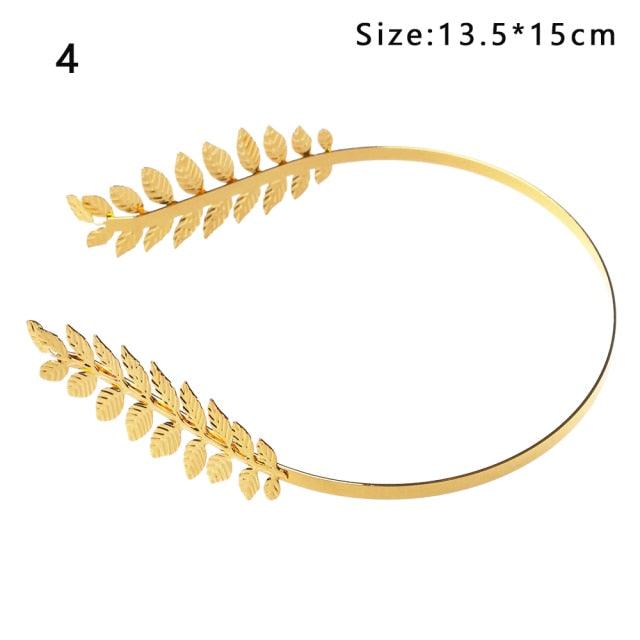 Western Fashion Retro Hair Bands For Women Wedding Metal Gold Leaf Butterfly Hair Headbands Girls Bride Gorgeous Hair Accessories For Women