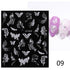 White Embossed Flower Lace Sticker Decal Wedding Nail Art Designs Floral Butterfly Japanese Manicures Nail Decoration Metallic Curve Strip Line Nail Decal Self-Adhesive 3D Wave Design Decoration for Women Girls Adhesive Striping Tape Nail Art Stickers