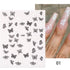 White Embossed Flower Lace Sticker Decal Wedding Nail Art Designs Floral Butterfly Japanese Manicures Nail Decoration Metallic Curve Strip Line Nail Decal Self-Adhesive 3D Wave Design Decoration for Women Girls Adhesive Striping Tape Nail Art Stickers