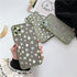 White Flower Bud Phone Case for iPhone 11 12 13 Pro Max 7 8 Plus SE X XR XS MAX Green Floral Back Shockproof Floral Flower Pattern Design Silicone Case, Slim Shockproof  Protective Bumper Case Cover for iPhone