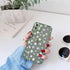 White Flower Bud Phone Case for iPhone 11 12 13 Pro Max 7 8 Plus SE X XR XS MAX Green Floral Back Shockproof Floral Flower Pattern Design Silicone Case, Slim Shockproof  Protective Bumper Case Cover for iPhone